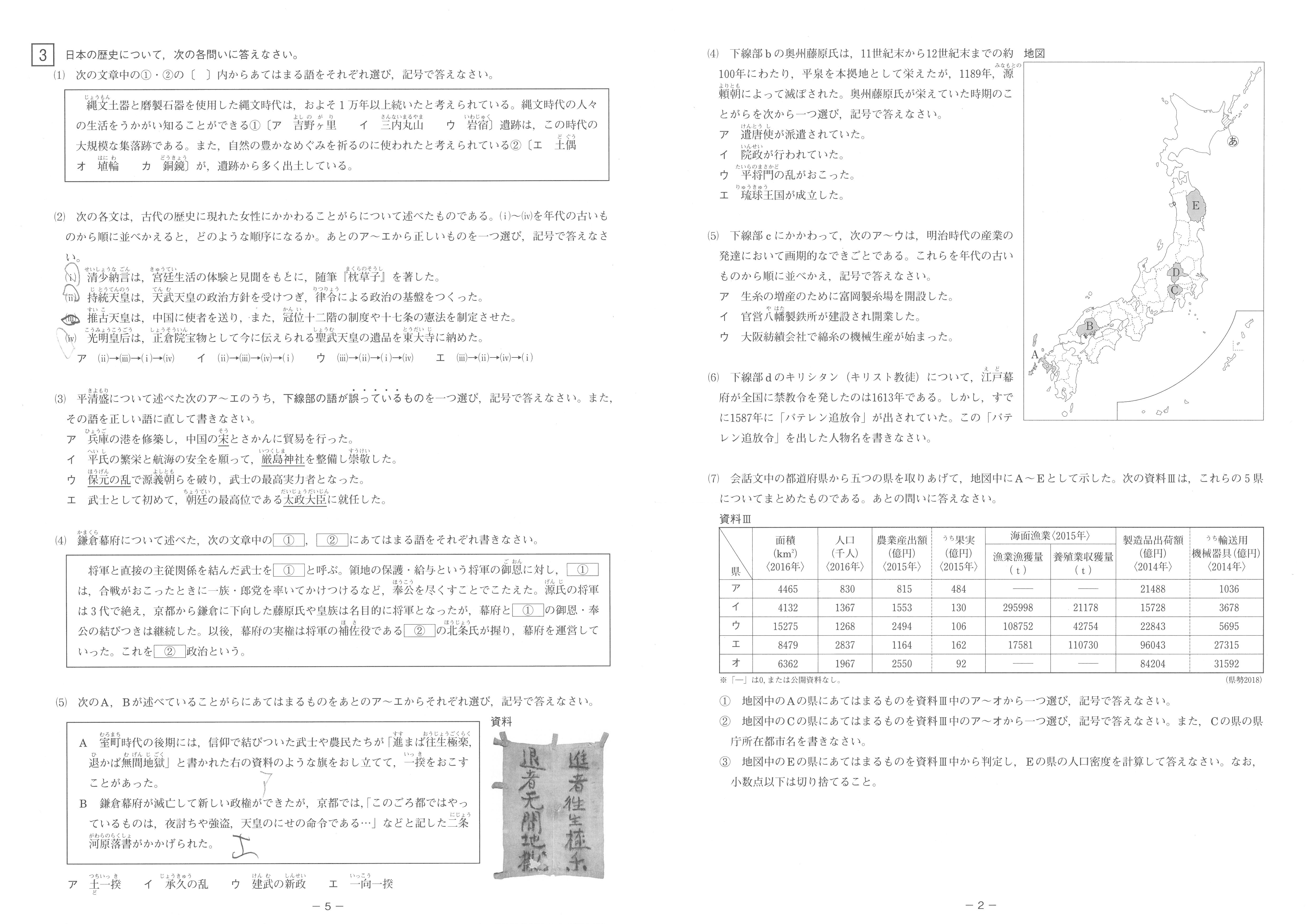 定期テスト入試等過去問集