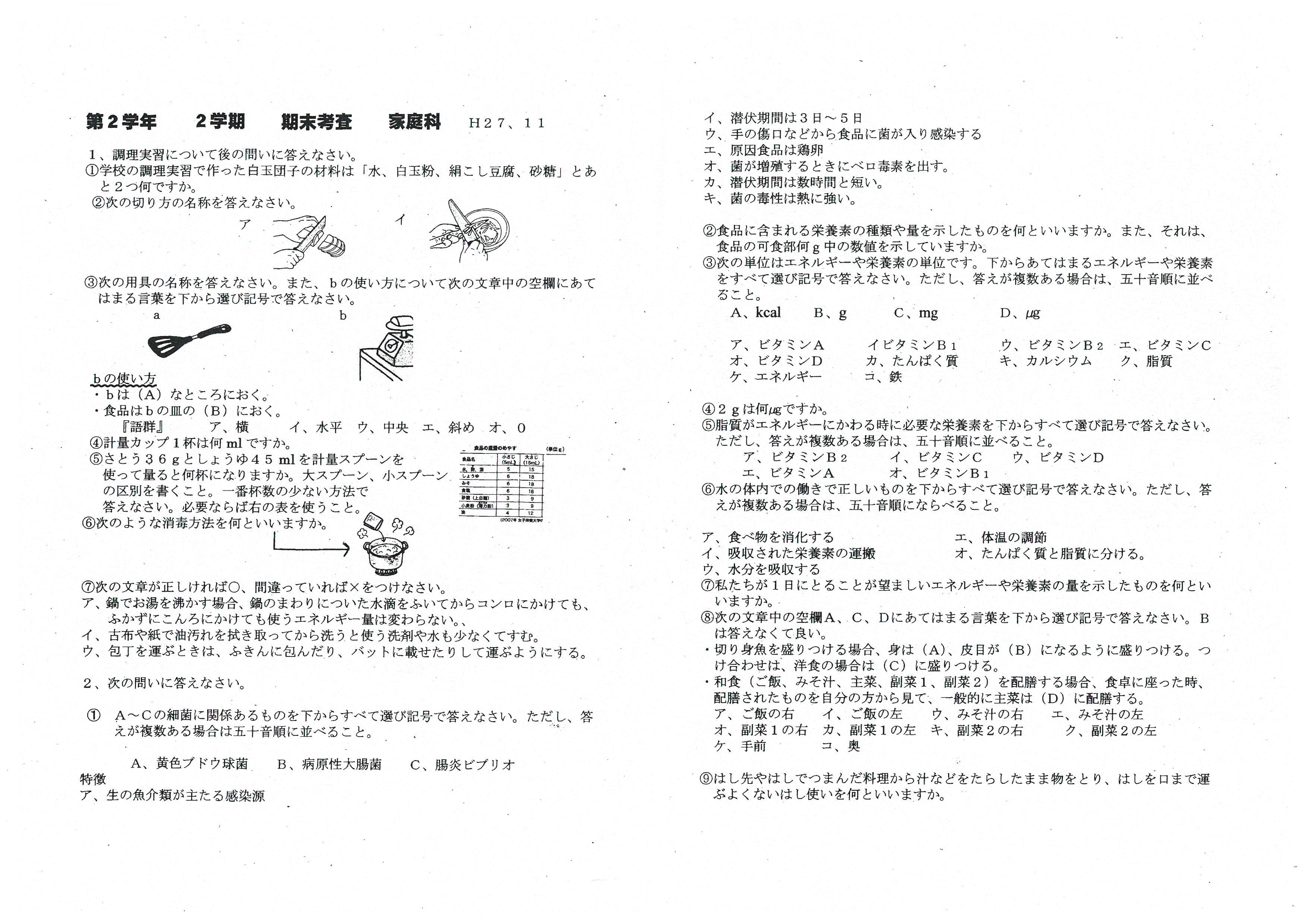 定期テスト入試等過去問集